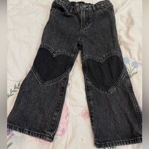 GAP Kids Black Heart Patch Jeans